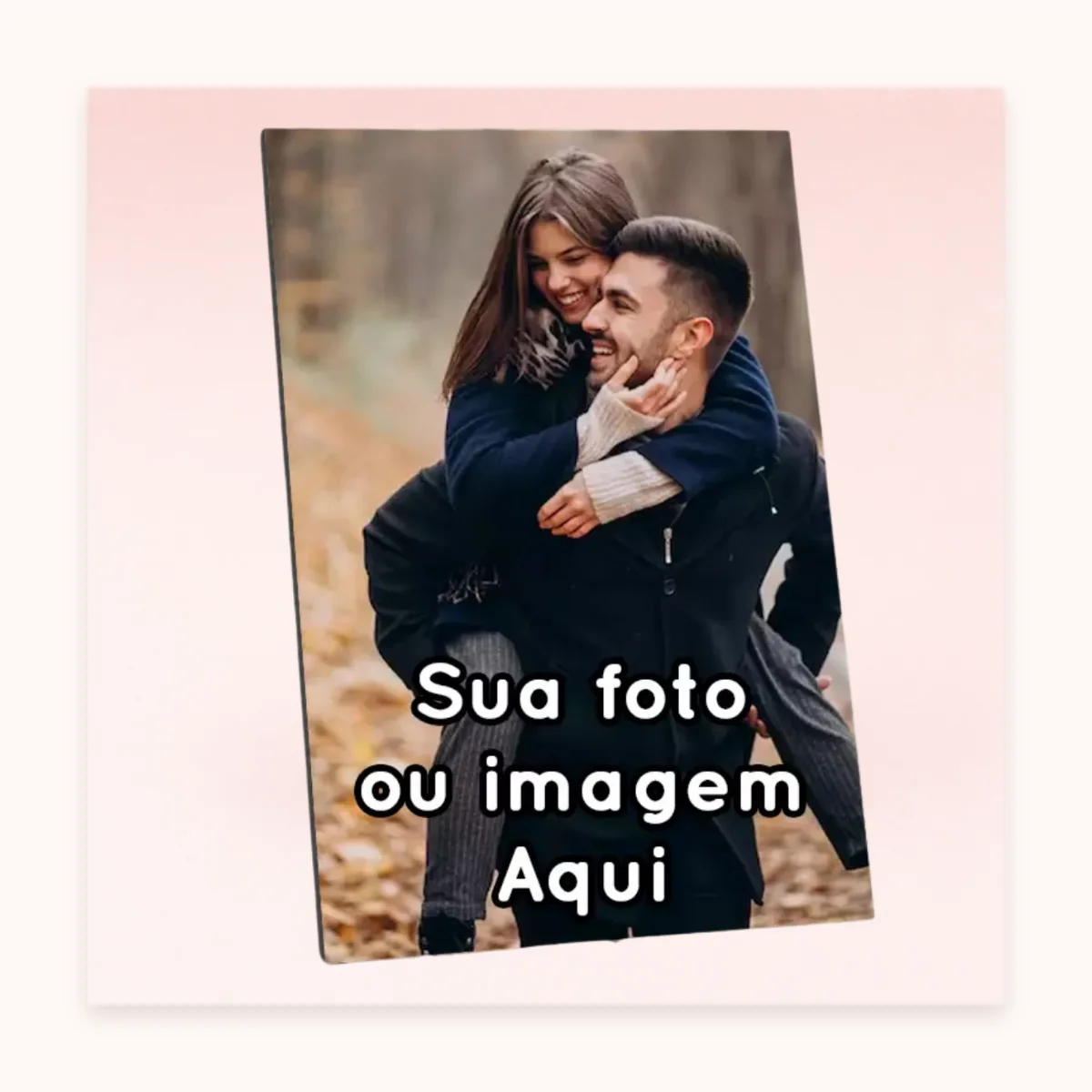 Quadro em MDF com Foto, Desenho e Temas A4
